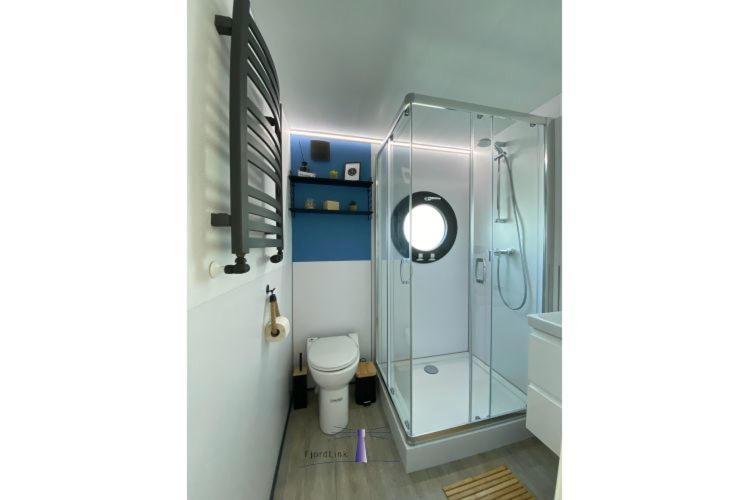 Hausboot Fjord Ankerplatz Mit Biosauna In 슐레스비히 외부 사진