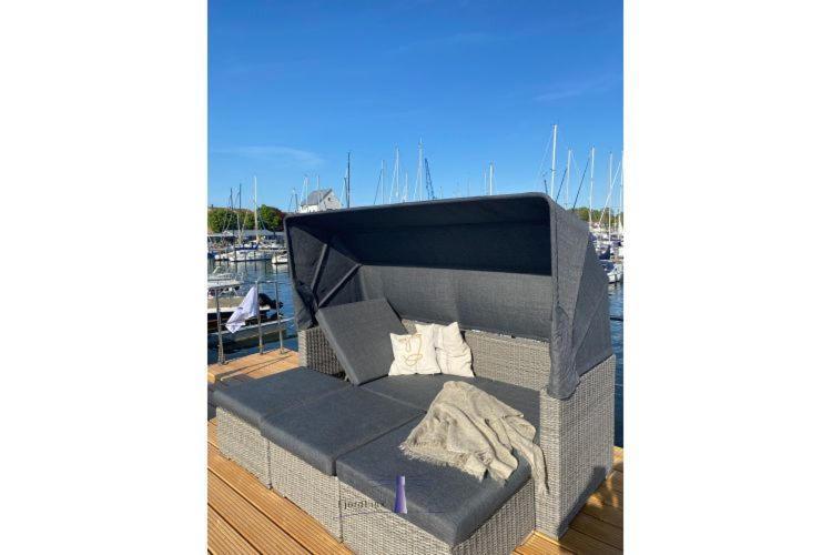 Hausboot Fjord Ankerplatz Mit Biosauna In 슐레스비히 외부 사진